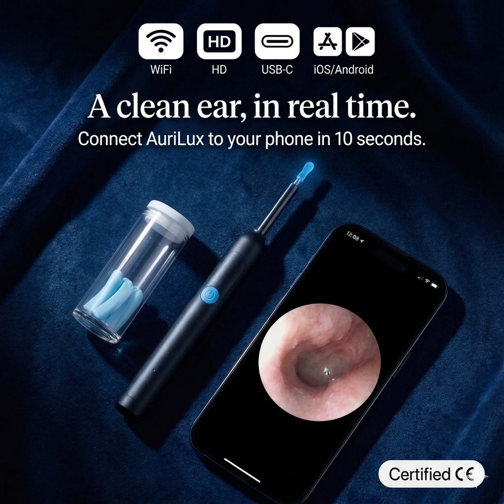 AuriLux - connected ear cleaner